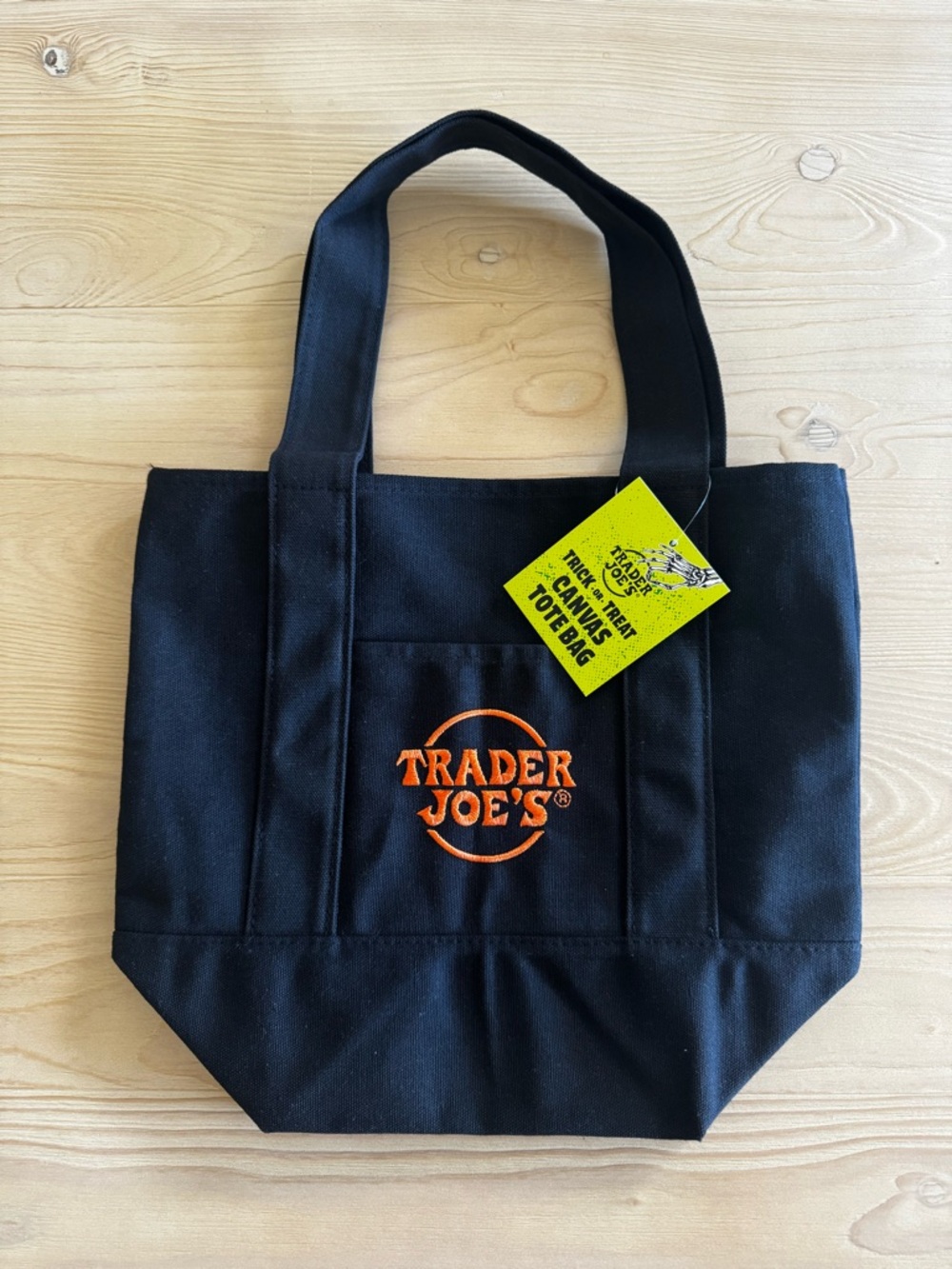 Trader Joe’s Black Canvas Mini Trick or Treat Bag